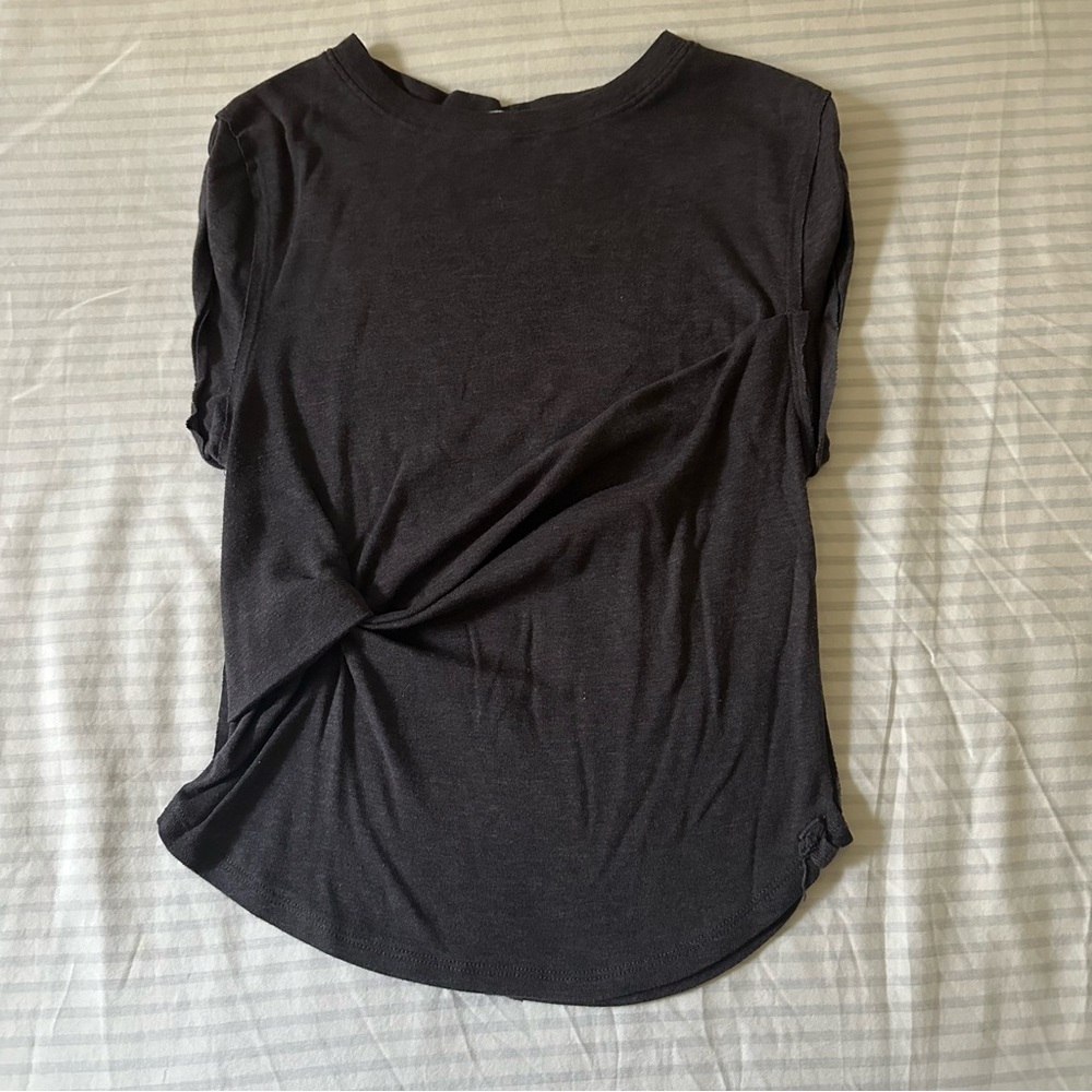 Free People x Revolve Flipside Muscle Tee (Black/Dark Grey)